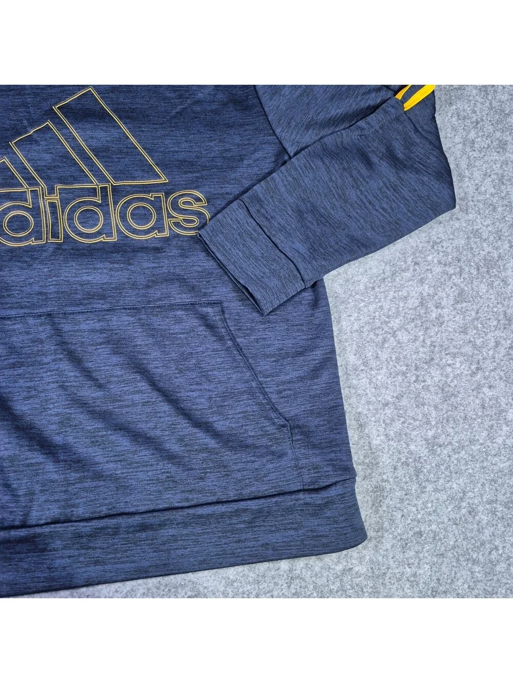 Adidas Youth Blue &  Yellow Sz XL (18/20) Hoodiie Pullover Logo